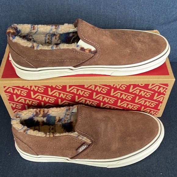 Vans Classic Slip-On Sherpa Rain Drum / Marshmallow WMNS - Picture 2 of 16